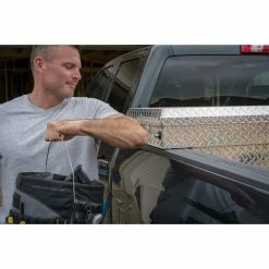 Cheapest ❤️ Buy 🤩 CRAFTSMAN Truck Tool Boxes 71.36-in x 19.57-in x 17.21-in Brite Aluminum Crossover Truck Tool Box ✔️ ⭐ -Outlet Automotive Store 09802829