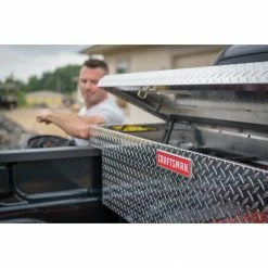 Cheapest ❤️ Buy 🤩 CRAFTSMAN Truck Tool Boxes 71.36-in x 19.57-in x 17.21-in Brite Aluminum Crossover Truck Tool Box ✔️ ⭐ -Outlet Automotive Store 09802830