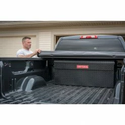 Deals 🛒 Budget 😀 CRAFTSMAN Truck Tool Boxes 40.86-in x 19.57-in x 19.2-in Black Aluminum Chest Truck Tool Box 🧨 👍 -Outlet Automotive Store 09839392