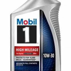 Outlet ✨ Buy 🧨 Mobil 1 Motor Oil & Additives Mobil 1 High Mileage Synthetic 10W30 Qt ❤️ 😀