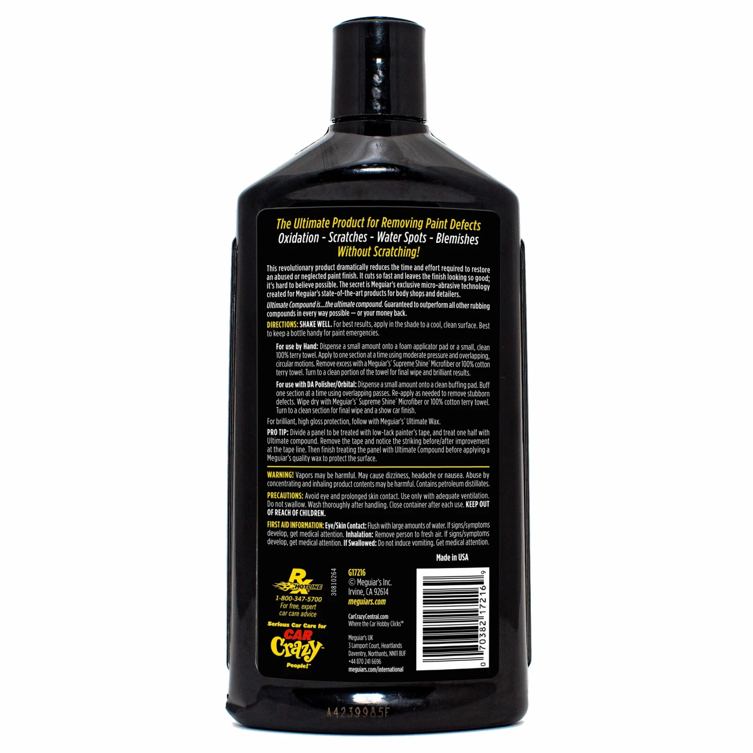 Coupon ๐คฉ Promo ๐ฅ Meguiar's Car Exterior Cleaners Ultimate Compound, G17216 15.2-fl oz Car Exterior Restoration Kit ๐ ๐คฉ 3 Coupon ๐คฉ Promo ๐ฅ Meguiar's Car Exterior Cleaners Ultimate Compound, G17216 15.2-fl oz Car Exterior Restoration Kit ๐ ๐คฉ - Image 3