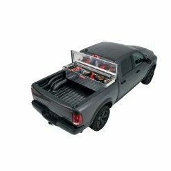 Cheapest ❤️ Buy 🤩 CRAFTSMAN Truck Tool Boxes 71.36-in x 19.57-in x 17.21-in Brite Aluminum Crossover Truck Tool Box ✔️ ⭐ -Outlet Automotive Store 17126588