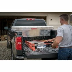 Cheapest ❤️ Buy 🤩 CRAFTSMAN Truck Tool Boxes 71.36-in x 19.57-in x 17.21-in Brite Aluminum Crossover Truck Tool Box ✔️ ⭐ -Outlet Automotive Store 17126591