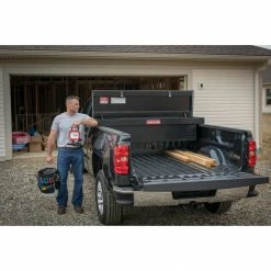 Brand new ✔️ Deals ❤️ CRAFTSMAN Truck Tool Boxes 71.36-in x 19.57-in x 17.21-in Matte Black Aluminum Crossover Truck Tool Box 🔔 ⭐ -Outlet Automotive Store 18267051